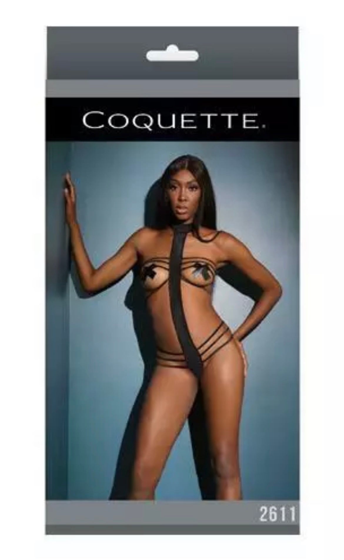 NEW Coquette Mystique Strappy Open-Cup Halter Teddy