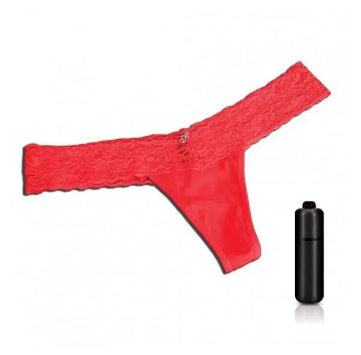 Hustler Vibrating Lace Thong Panties /w Hidden Vibe Pocket